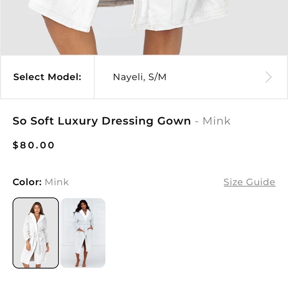 SUPER plush robe. Soft baby pink color. Thick fluffy teddy fabrication. - Picture 3 of 6